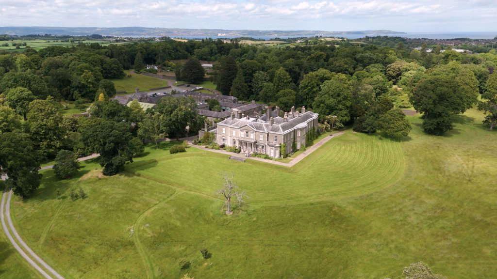 Aerial view of the Clandeboye Estate